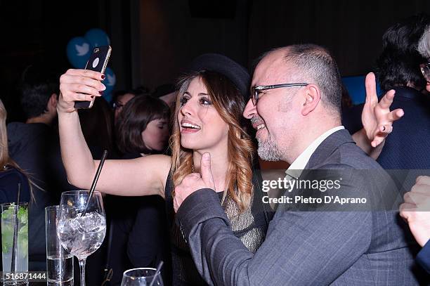 Lidia Schillaci attends Twitter's 10th Anniversary party on March 21, 2016 in Milan, Italy.