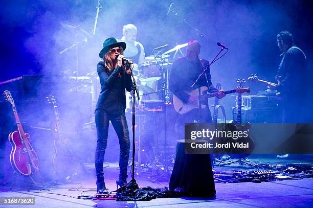 Melody Gardot performs on stage during Festival del Mil.lenni at L'Auditori on March 21, 2016 in Barcelona, Spain.