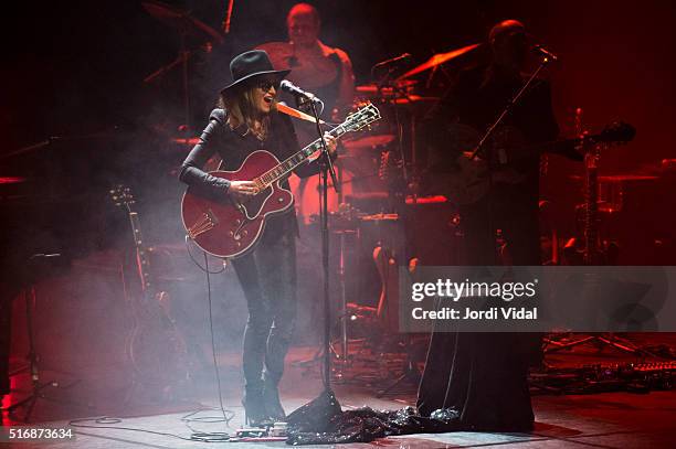 Melody Gardot performs on stage during Festival del Mil.lenni at L'Auditori on March 21, 2016 in Barcelona, Spain.