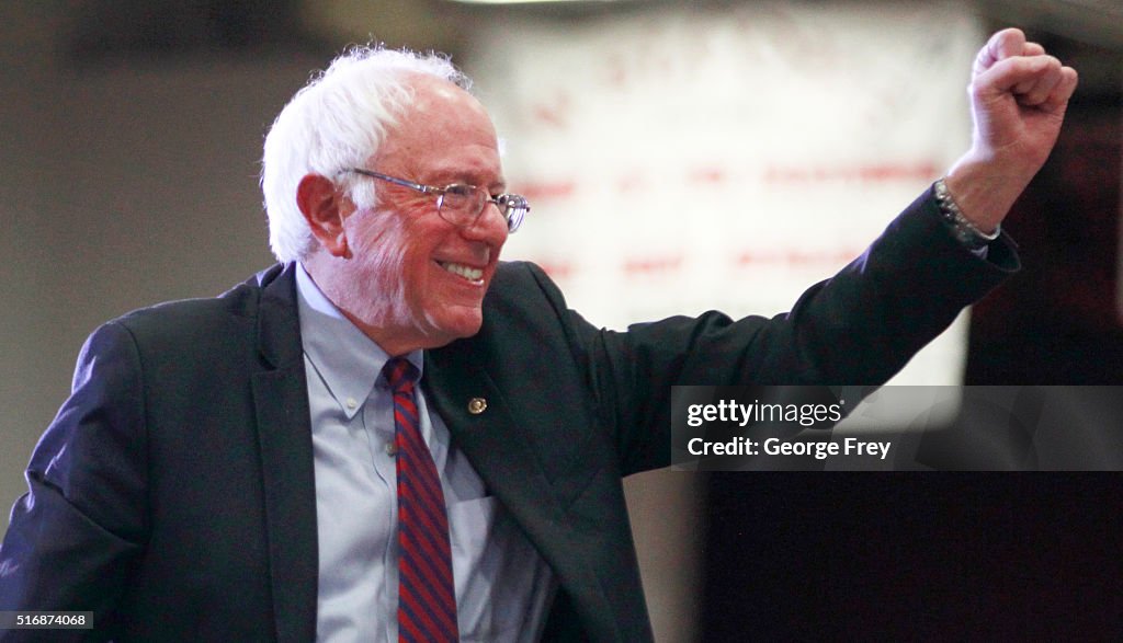 Bernie Sanders Campaigns In Salt Lake City One Day Before Utah Primary