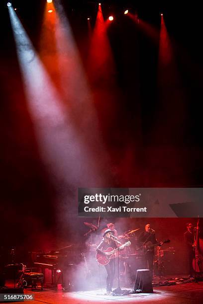 Melody Gardot performs in concert at Auditori de Barcelona during Festival Mil.leni on March 21, 2016 in Barcelona, Spain.