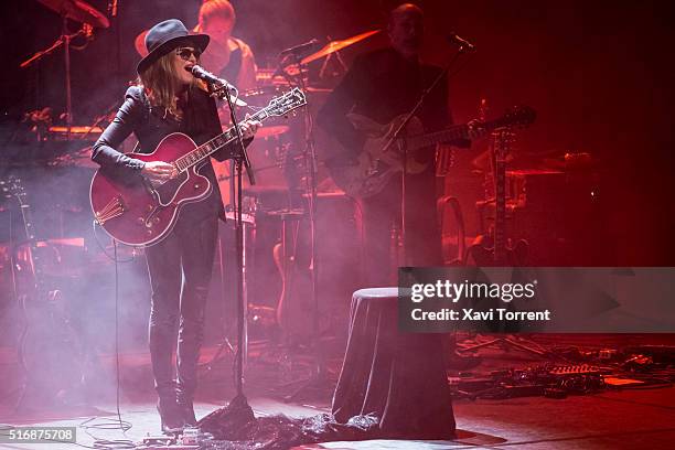 Melody Gardot performs in concert at Auditori de Barcelona during Festival Mil.leni on March 21, 2016 in Barcelona, Spain.