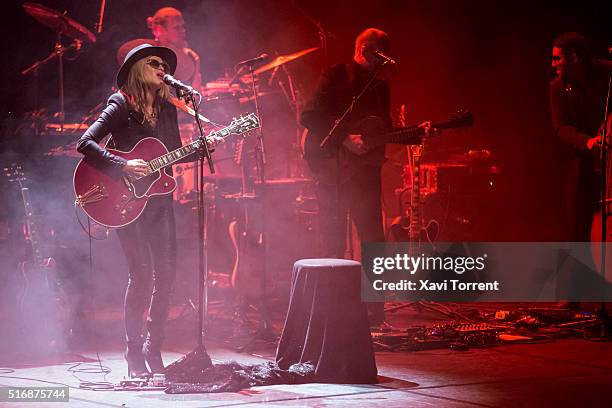 Melody Gardot performs in concert at Auditori de Barcelona during Festival Mil.leni on March 21, 2016 in Barcelona, Spain.