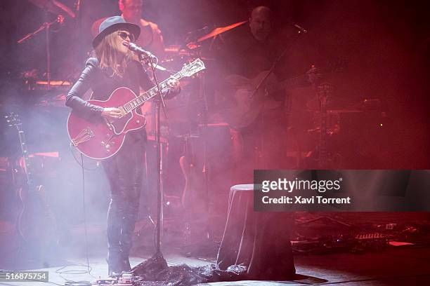Melody Gardot performs in concert at Auditori de Barcelona during Festival Mil.leni on March 21, 2016 in Barcelona, Spain.