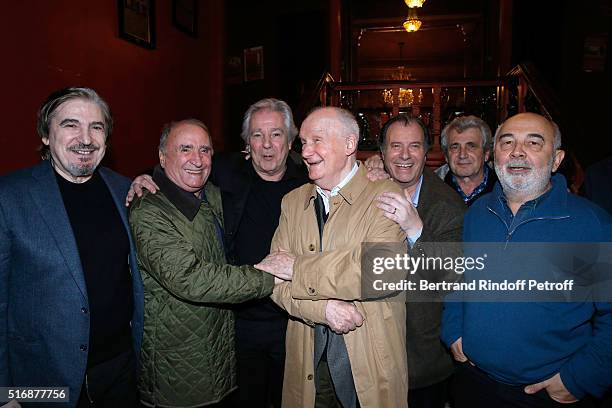 Serge Lama, Claude Brasseur, Actor of the Piece Pierre Arditi, Michel Bouquet, Actor of the Piece Daniel Russo, Michel Boujenah and Gerard Jugnot...