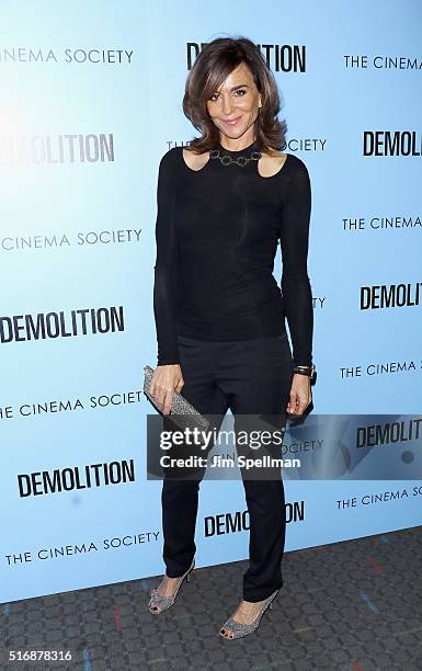 Actress Polly Draper attends the Fox Searchlight Pictures with The Cinema Society host a screening of "Demolition" at the SVA Theater on March 21,...