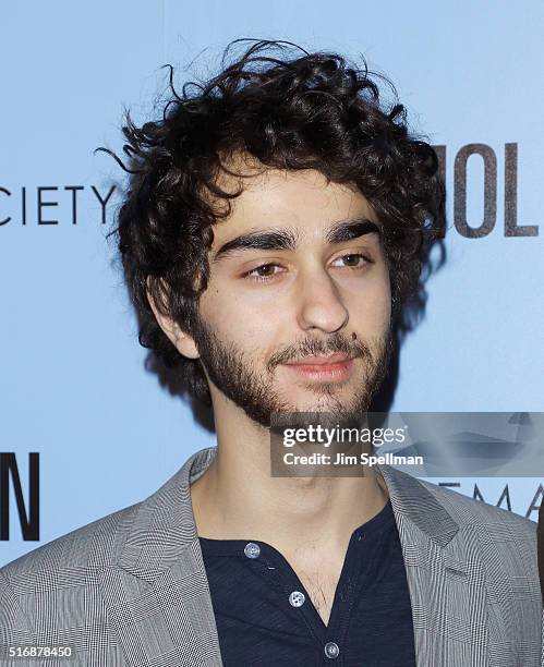 Actor Alex Wolff attend the Fox Searchlight Pictures with The Cinema Society host a screening of "Demolition" at the SVA Theater on March 21, 2016 in...