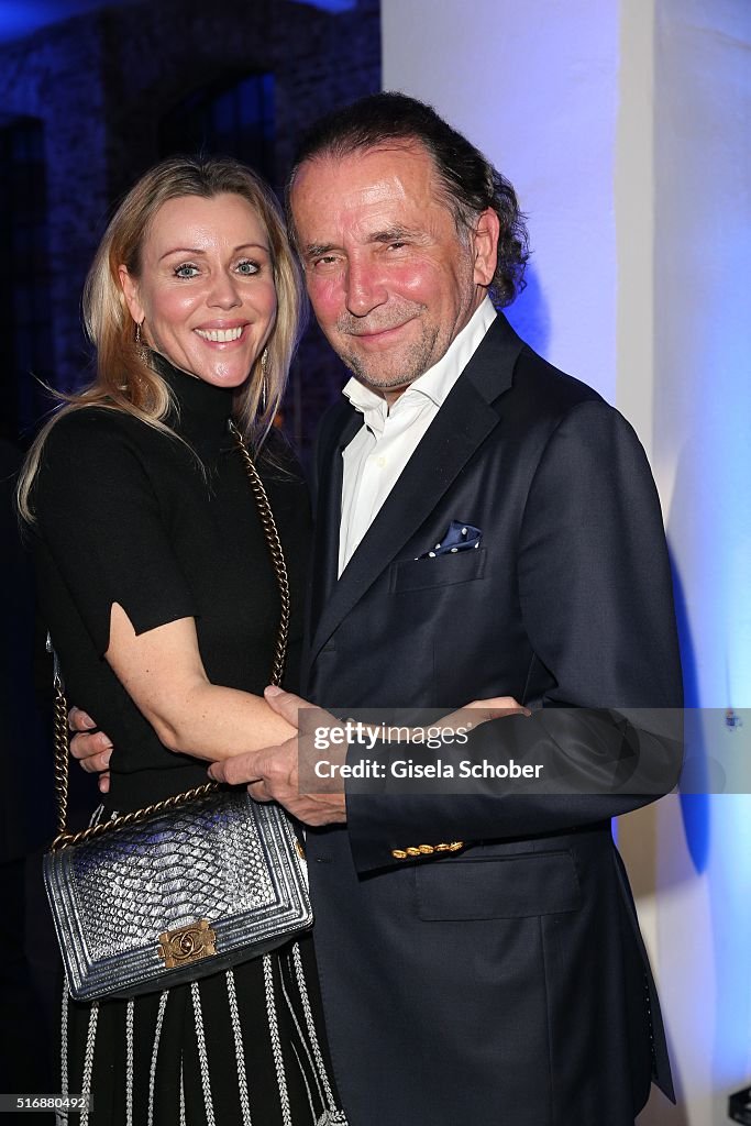Arlett Mallon and her husband Adam during the Maserati 'Levante