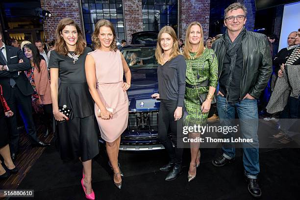 Marie Nasemann, Jessica Schwarz, Lilliy Schweiger, Dana Schweiger and Hans Sigl pictured with the new Maserati Levante at 'Klassikstadt' on March 21,...