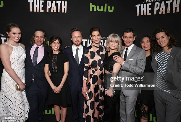 Actress Amy Forsyth, Executive producer Jason Katims, Creator/Executive producer Jessica Goldberg, actors Aaron Paul, Michelle Monaghan, Emma...