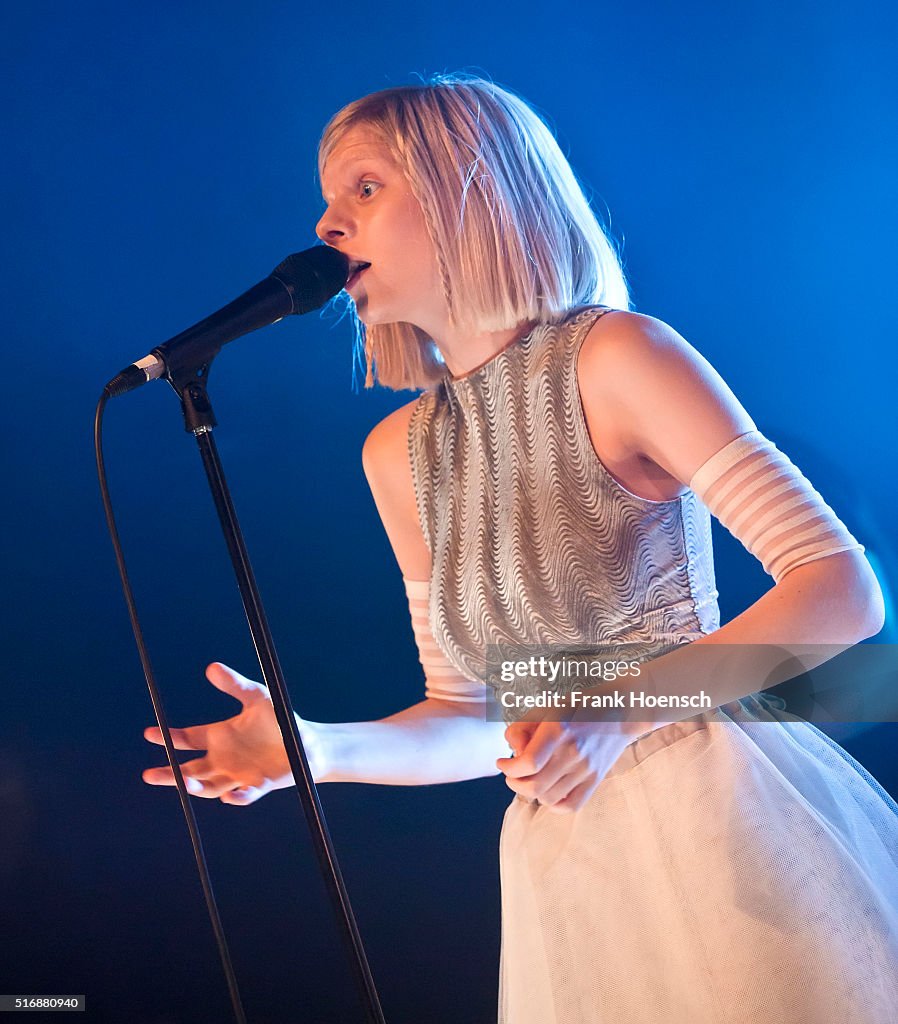 Norwegian Singer Aurora Aksnes Performs Live During A Concert At The norwegian-singer-aurora-aksnes-performs-live-during-a-concert-at-the