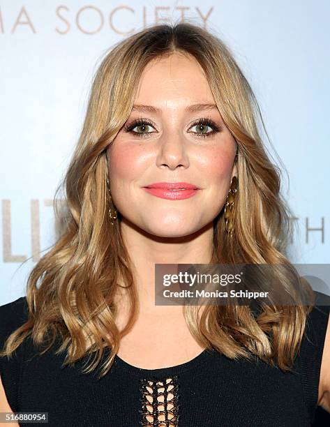 Actress Julianna Guill attends Fox Searchlight Pictures with The Cinema Society Host A Screening of "Demolition" at SVA Theatre on March 21, 2016 in...