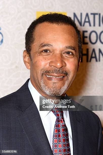 Clifton Davis attends the world premiere of National Geographic's "The Story Of God" with Morgan Freeman at Jazz at Lincoln Center on March 21, 2016...