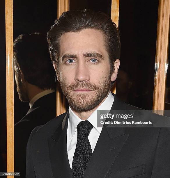Jake Gyllenhaal attends Fox Searchlight Pictures with The Cinema Society host a screening of "Demolition" after party on March 21, 2016 in New York...