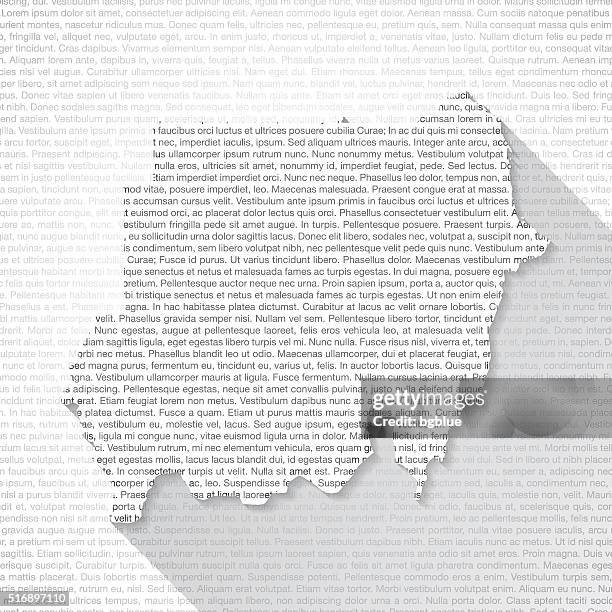 sudan map on text background - long shadow - long term stock illustrations