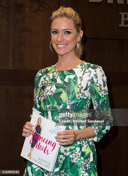 Kristin Cavallari signs her new book "Balancing In Heels: My Journey To Health, Happiness And Making It All Work" at Barnes & Noble at The Grove on...