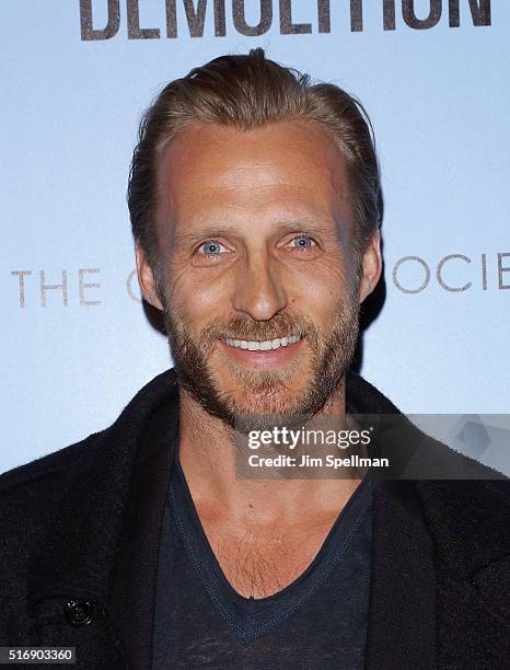 Windsurfing Jesper Vesterstrm attends the Fox Searchlight Pictures with The Cinema Society host a screening of "Demolition" at the SVA Theater on...