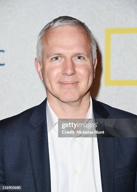 Producer James Younger attends National Geographic "The Story Of God" With Morgan Freeman World Premiere at Jazz at Lincoln Center on March 21, 2016...