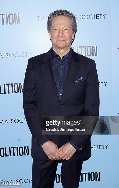 Actor Chris Cooper attends the Fox Searchlight Pictures with The Cinema Society host a screening of "Demolition" at the SVA Theater on March 21, 2016...