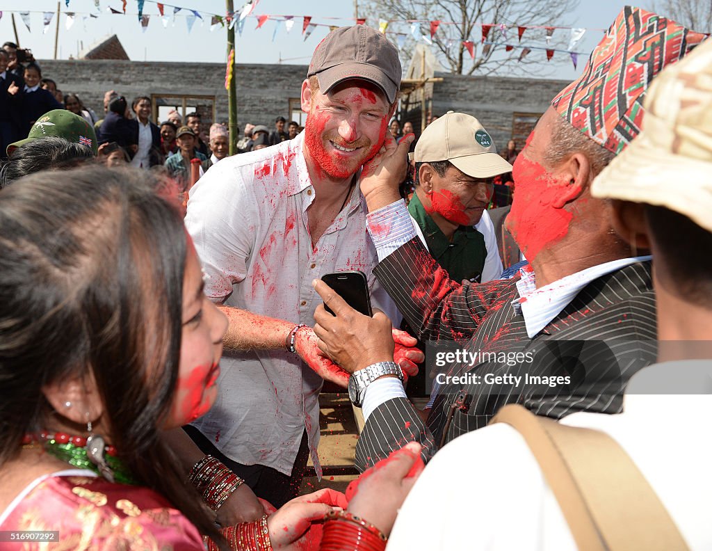 Prince Harry Visits Nepal - Day 4