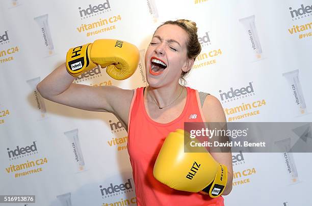 Cherry Healey attends the skincare launch of Vitamin C24 hosted by Indeed Labs, who partnered with Edith Bowman, Cherry Healey, Zanna Van Dijk and...