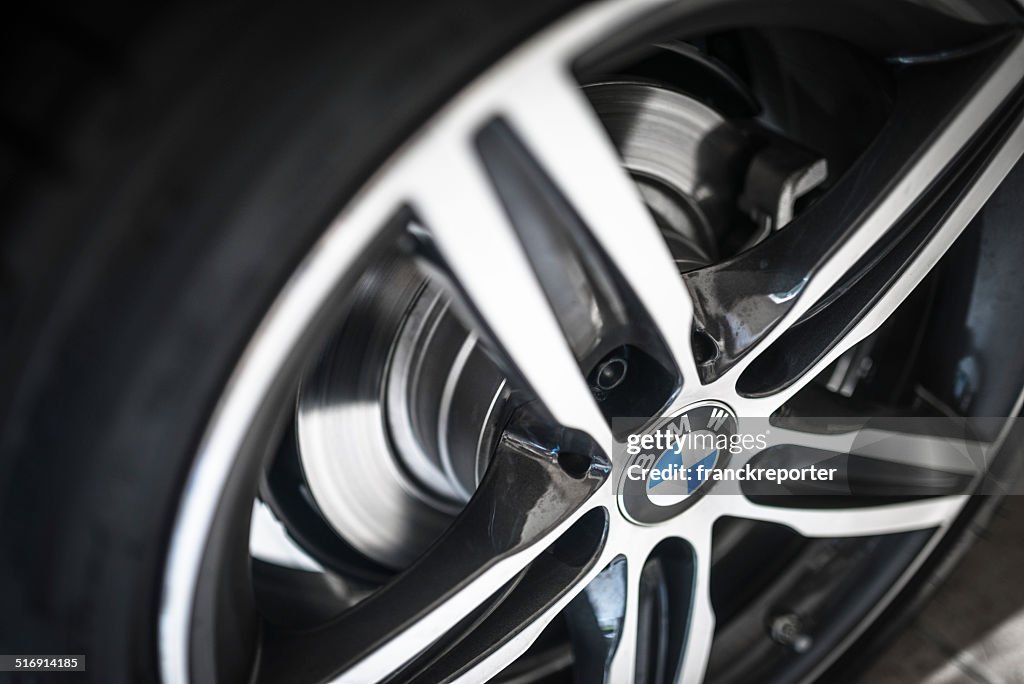 Car steel wheels of a new Bmw coupe