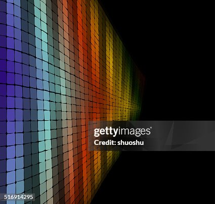 Abstract colorful check pattern technology background Abstract colorful check pattern technology background