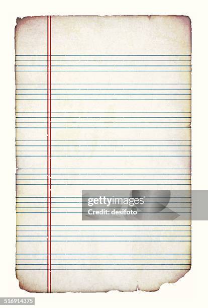 vector illustration of old grunge lined paper - study room background stock illustrations