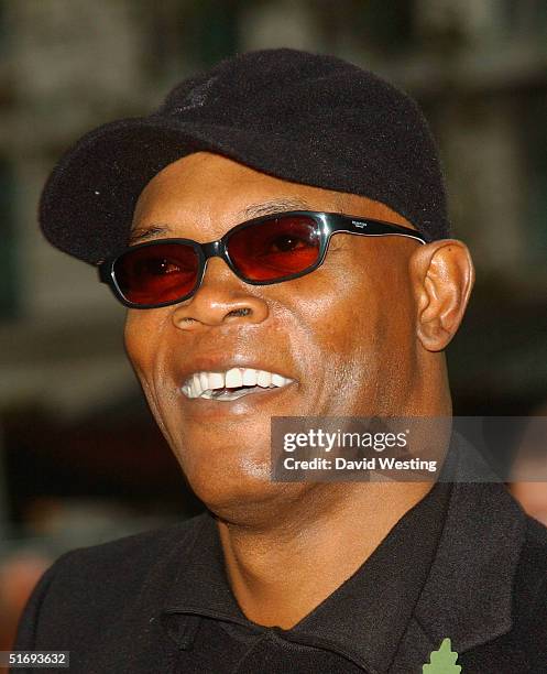 Samuel L Jackson arrives at the UK Premiere of the new Disney/Pixar animation "The Incredibles" at the Empire Leicester Square on November 7, 2004 in...