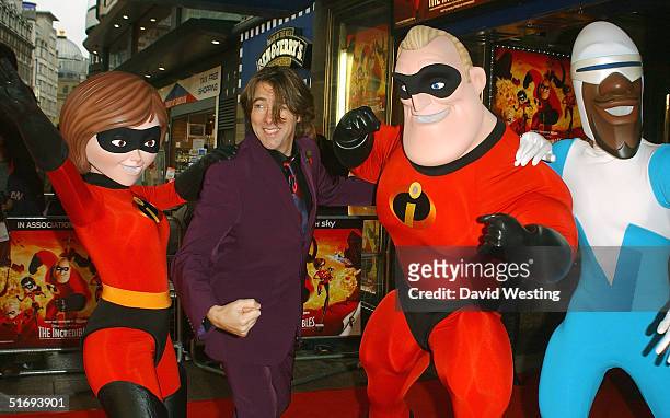 Jonathan Ross arrives at the UK Premiere of the new Disney/Pixar animation "The Incredibles" at the Empire Leicester Square on November 7, 2004 in...
