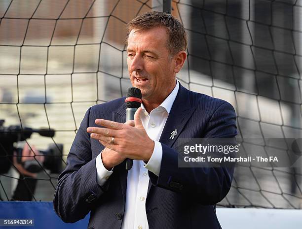 Matt Le Tissier during the FA Lidl Partnership Event at Wembley Stadium on March 22, 2016 in London, England.