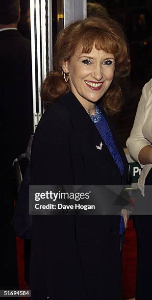 Actress Anita Dobson arrives at the Premiere screening of the new four-disc DVD featuring 10 hours of footage from the historic charity concert "Live...