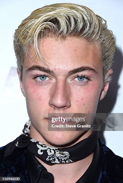 Lucky Blue Smith arrives at the The Daily Front Row "Fashion Los Angeles Awards" 2016 at Sunset Tower Hotel on March 20, 2016 in West Hollywood,...