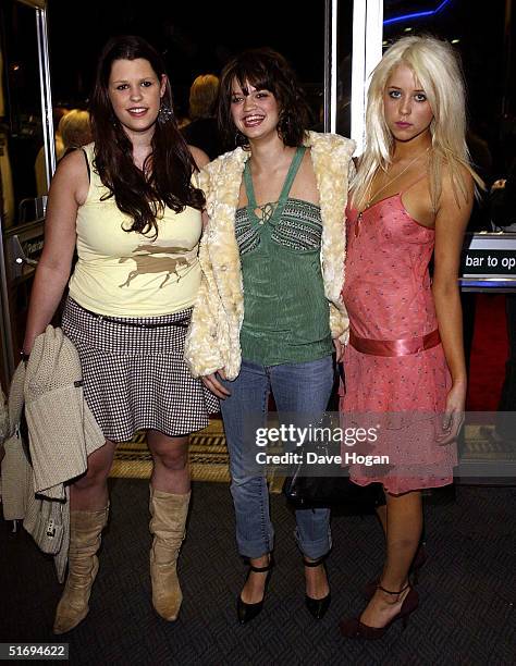 Sir Bob Geldof's daughters Fifi Trixibelle, Pixie and Peaches arrive at the premiere screening of the new four-disc DVD featuring 10 hours of footage...