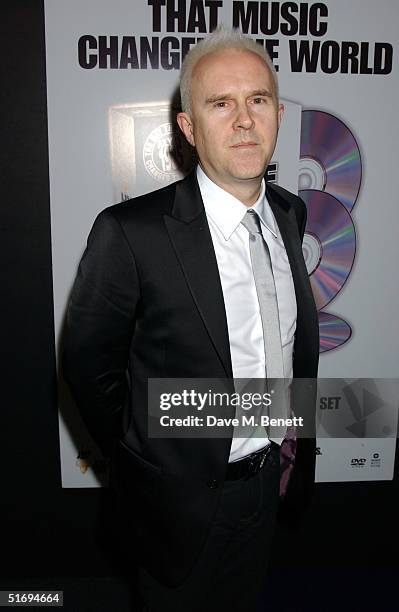 Musician Howard Jones arrives at the Premiere screening of the new four-disc DVD featuring 10 hours of footage from the historic charity concert...