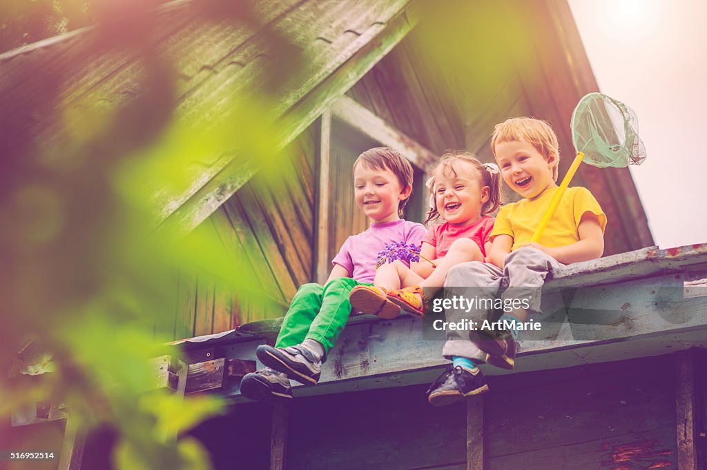 Enfants en été