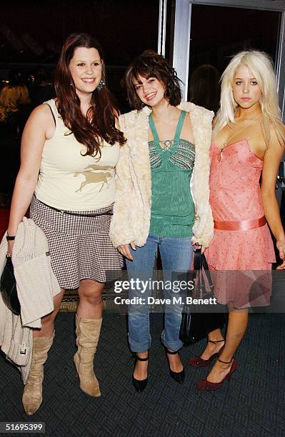 Bob Geldof's daughters Fifi Trixiebelle, Peaches and Pixie Geldof arrive at the Premiere screening of the new four-disc DVD featuring 10 hours of...