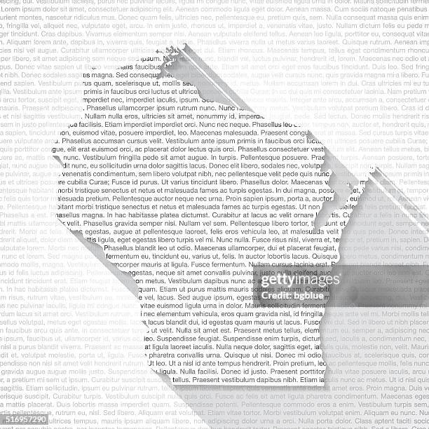 wisconsin map on text background - long shadow - file wisconsin pole of inaccessibility.png stock illustrations