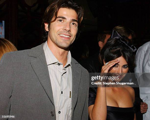 Actors Reynaldo Gianecchini and Penelope Cruz attend the after party for AFI's Premiere of "Bad Education" at the White Lotus on November 7, 2004 in...