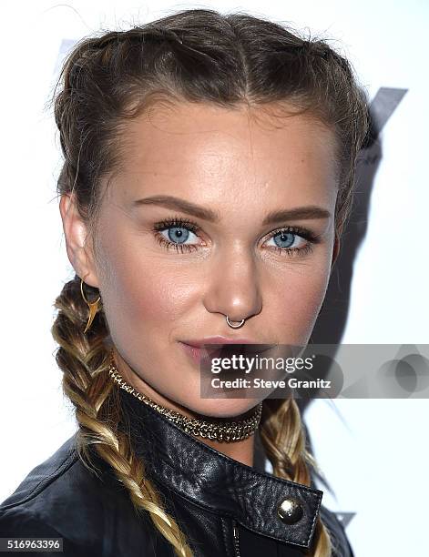 Isabella Lindblom arrives at the The Daily Front Row "Fashion Los Angeles Awards" 2016 at Sunset Tower Hotel on March 20, 2016 in West Hollywood,...