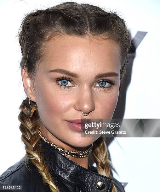 Isabella Lindblom arrives at the The Daily Front Row "Fashion Los Angeles Awards" 2016 at Sunset Tower Hotel on March 20, 2016 in West Hollywood,...