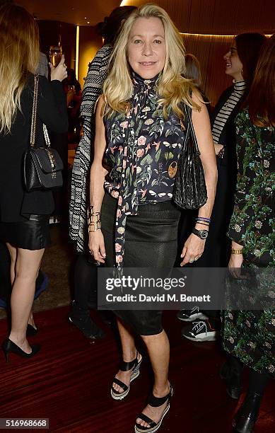 Maia Norman attends the BFC/Vogue Designer Fashion Fund 2016 winners announcement at Bulgari Hotel on March 22, 2016 in London, England.