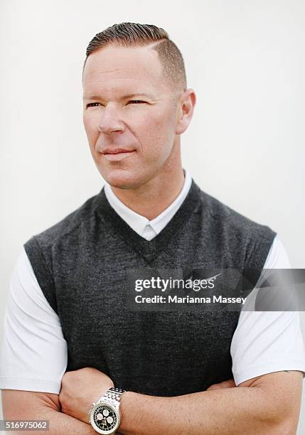 Golfing coach Sean Foley poses for a portrait on February 17, 2016 in Pacific Palisades, California.