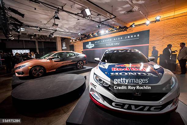 The 2016 Civic Red Bull Global Rallycross during the Honda Civic Tour Artists Announcement and Honda Civic North America Launch Event at the Garage...