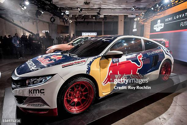 The 2016 Civic Red Bull Global Rallycross during the Honda Civic Tour Artists Announcement and Honda Civic North America Launch Event at the Garage...