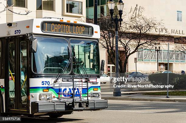 lansing michigan street scene - lansing stock pictures, royalty-free photos & images