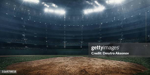 stade de baseball - balle de baseball photos et images de collection