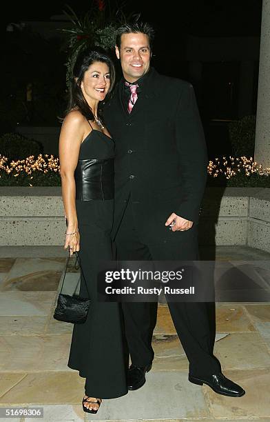 Troy Gentry and his wife Angie arrive at the 52nd Annual BMI Country Awards November 8, 2004 in Nashville, Tennessee.