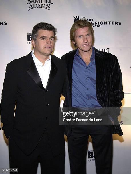 Actor/comedian Denis Leary and his friend, firefighter Terry Quinn, who the "Rescue Me" character Leary plays on the show is based on, attend the 4th...