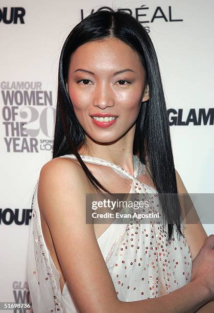 Model Ling attends the 15th Annual Glamour "Women of the Year" Awards at the American Museum of Natural History November 8, 2004 in New York City.